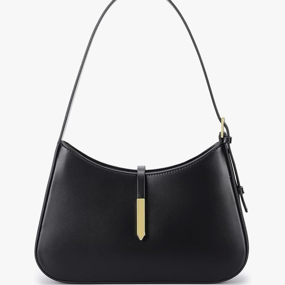 Melolila Crescent Shoulder Bag – Y2K Black Purse w/ Gold Hardware | $38 Retail - Picture 11 of 11